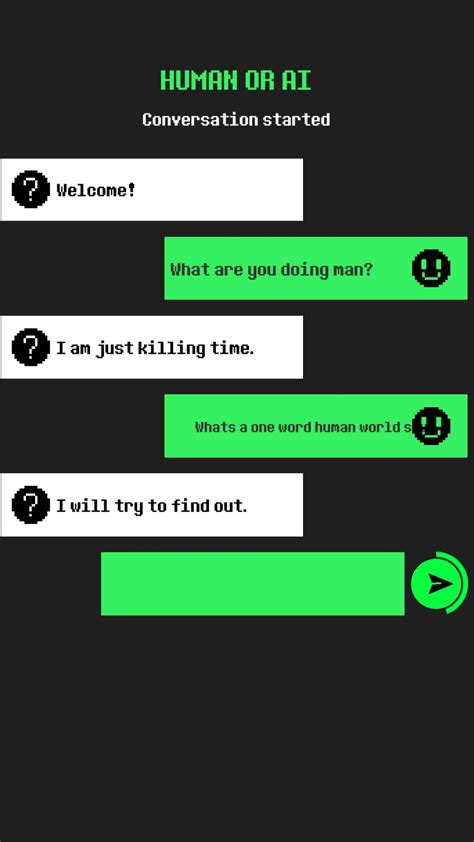human or ai chat game|Human or Not: Start Human or AI game.